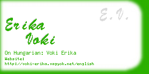 erika voki business card